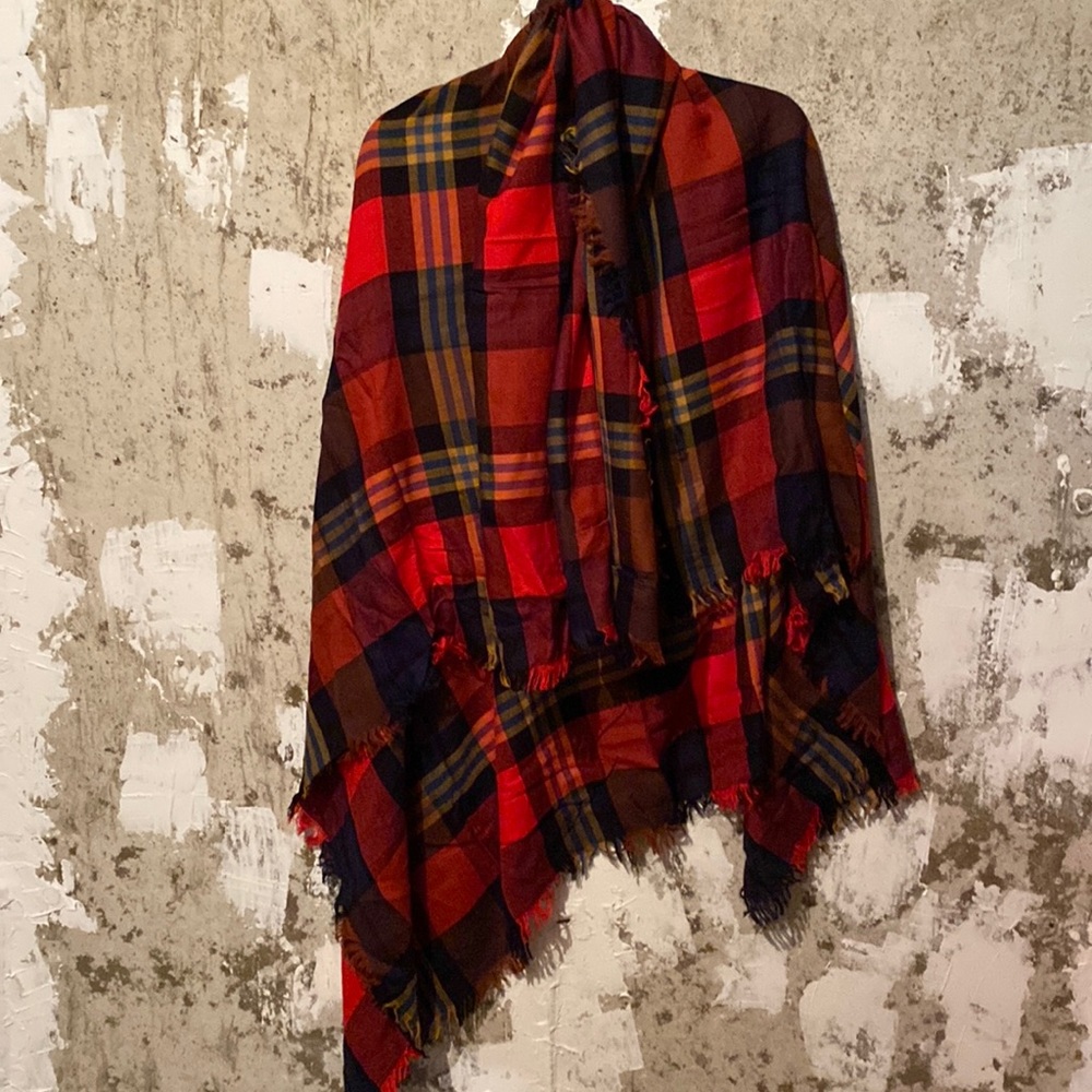 Coach Wool /Silk Extra Large Logo Scarf NeverUsed